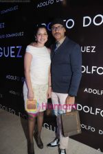 Vidushi & Nikhil Mehra at Adolfo Dominguez store launch in Delhi on 20th Feb 2011.jpg